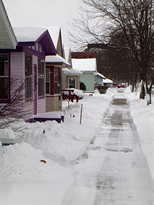 sidewalk shoveled on our street