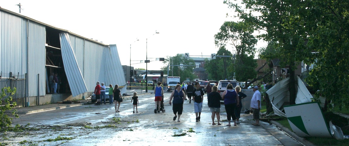 Green Bay Street after the Tornado