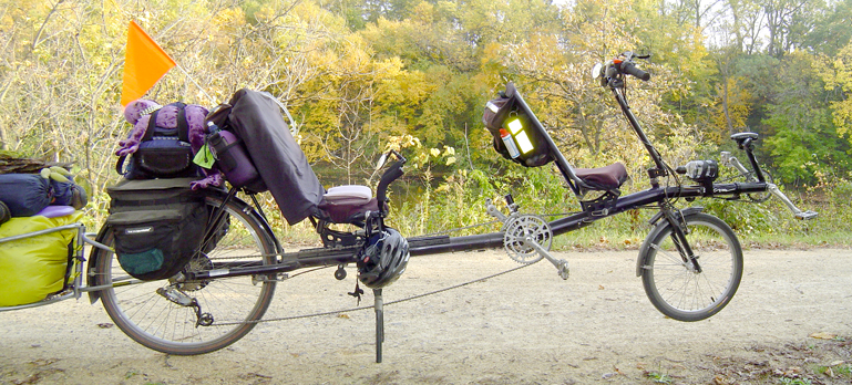 Semi recumbent tandem online bike